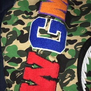 Bape ABC camo full zip hoodie .